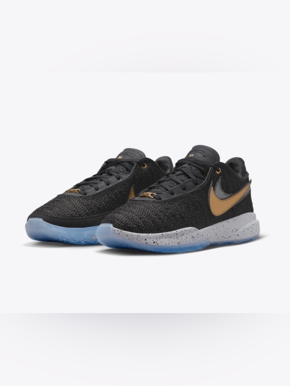 Nike LeBron 20 XX Shoes Mens 7 Metallic Gold Diamond Collection DJ5423-003